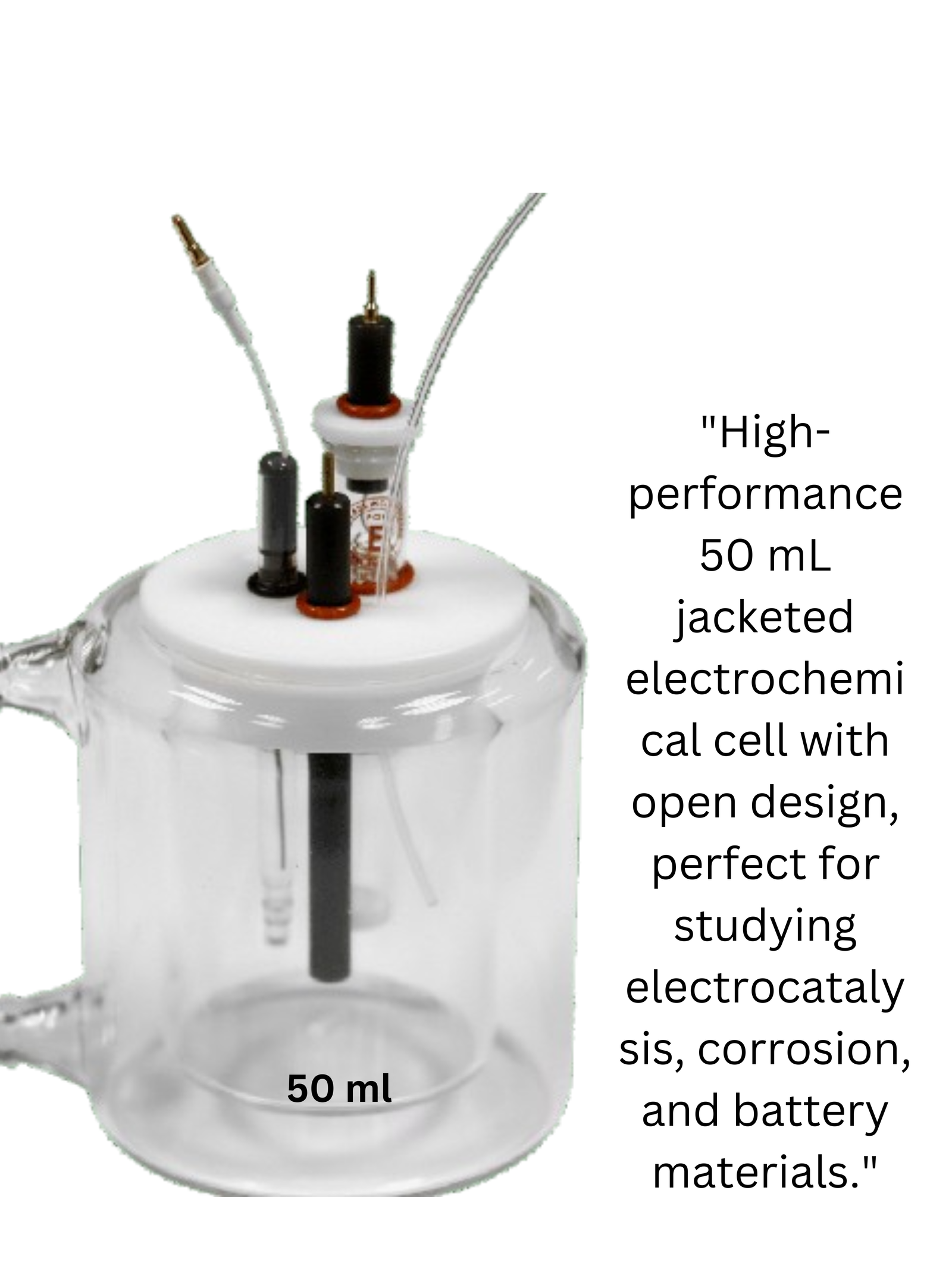 JACKETED ELECTROCHEMICAL CELL NOT SEALED 50 ml